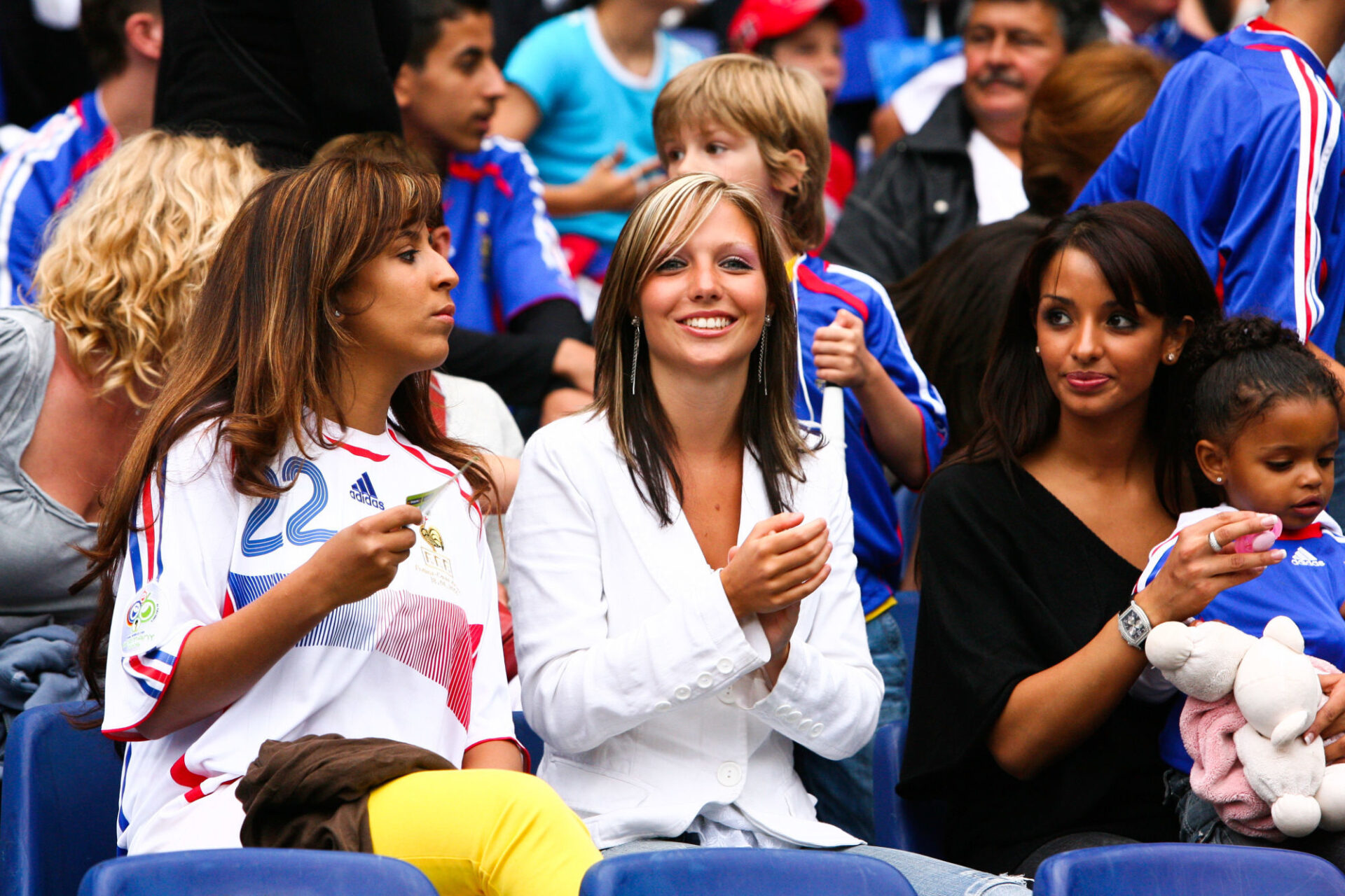 Hayet Abidal, la femme d'Eric Abidal, en 2006. Icon Sport