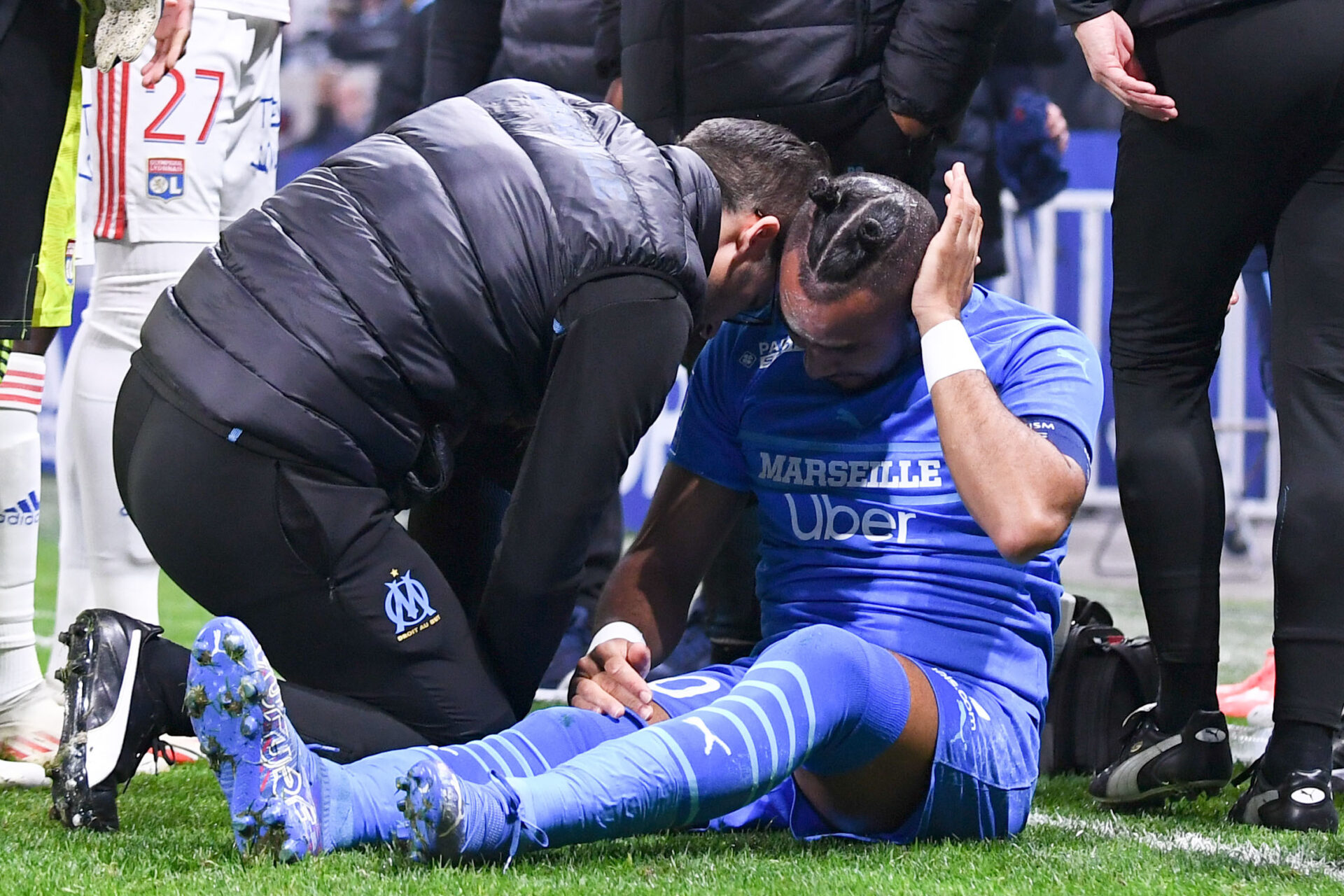 Dimitri Payet a reçu une bouteille d'eau lors du match face à l'OL (iconsport)