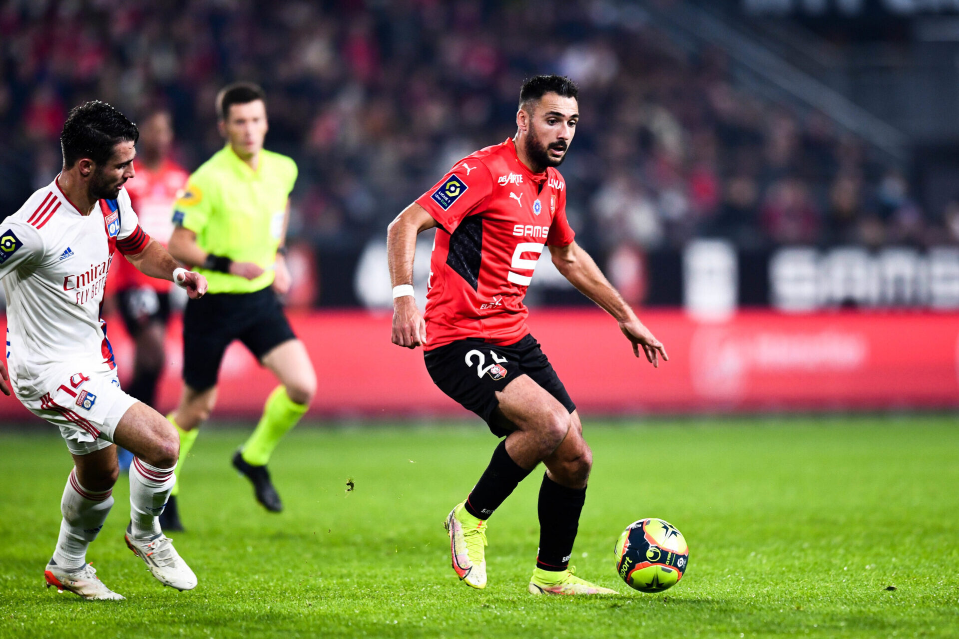 Gaëtan Laborde est en feu avec le Stade Rennais, remonté à la cinquième place de Ligue 1. Icon Sport
