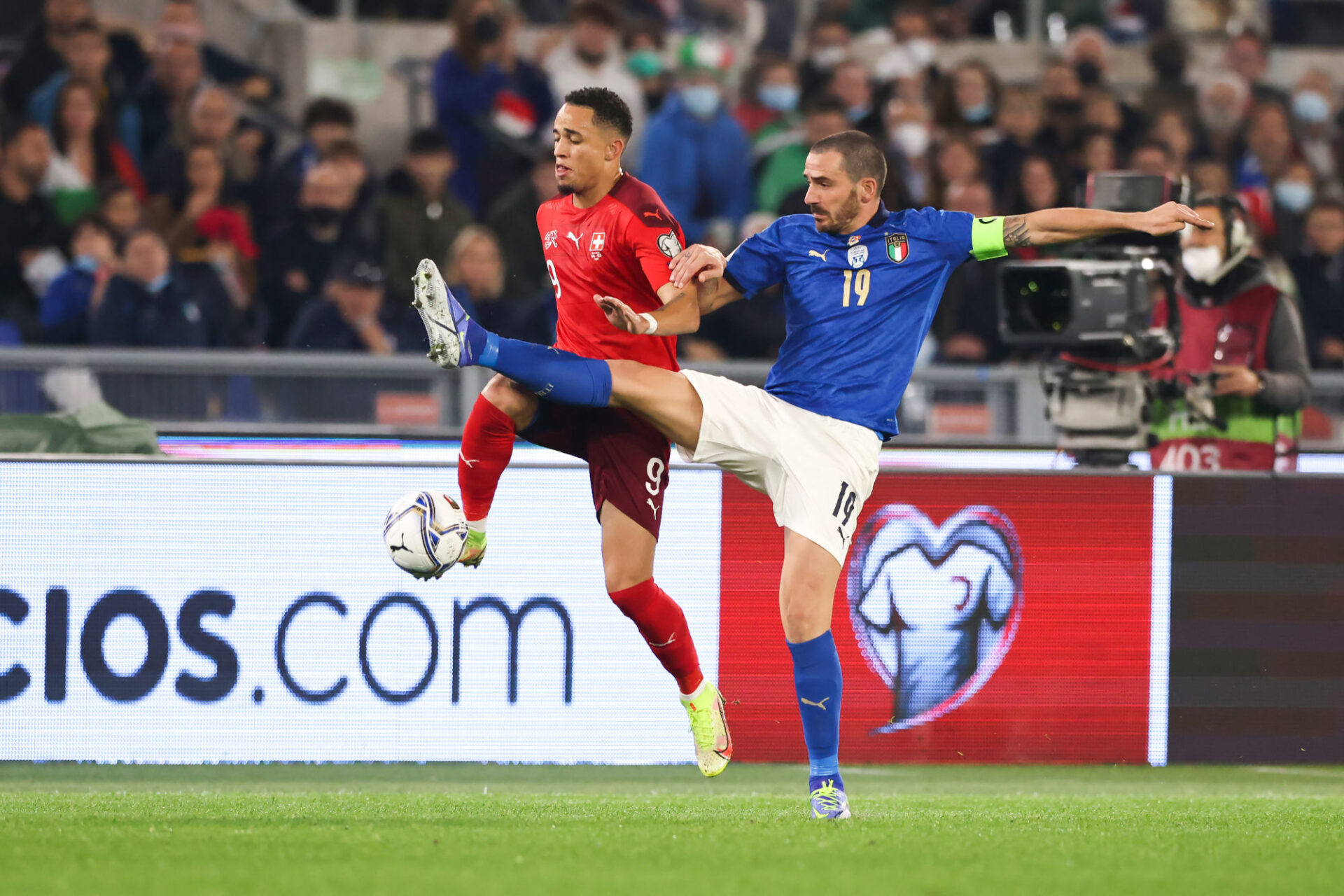 L'Italie de Leonardo Bonucci joue un match crucial contre l'Irlande du Nord, lundi 15 novembre. Icon Sport