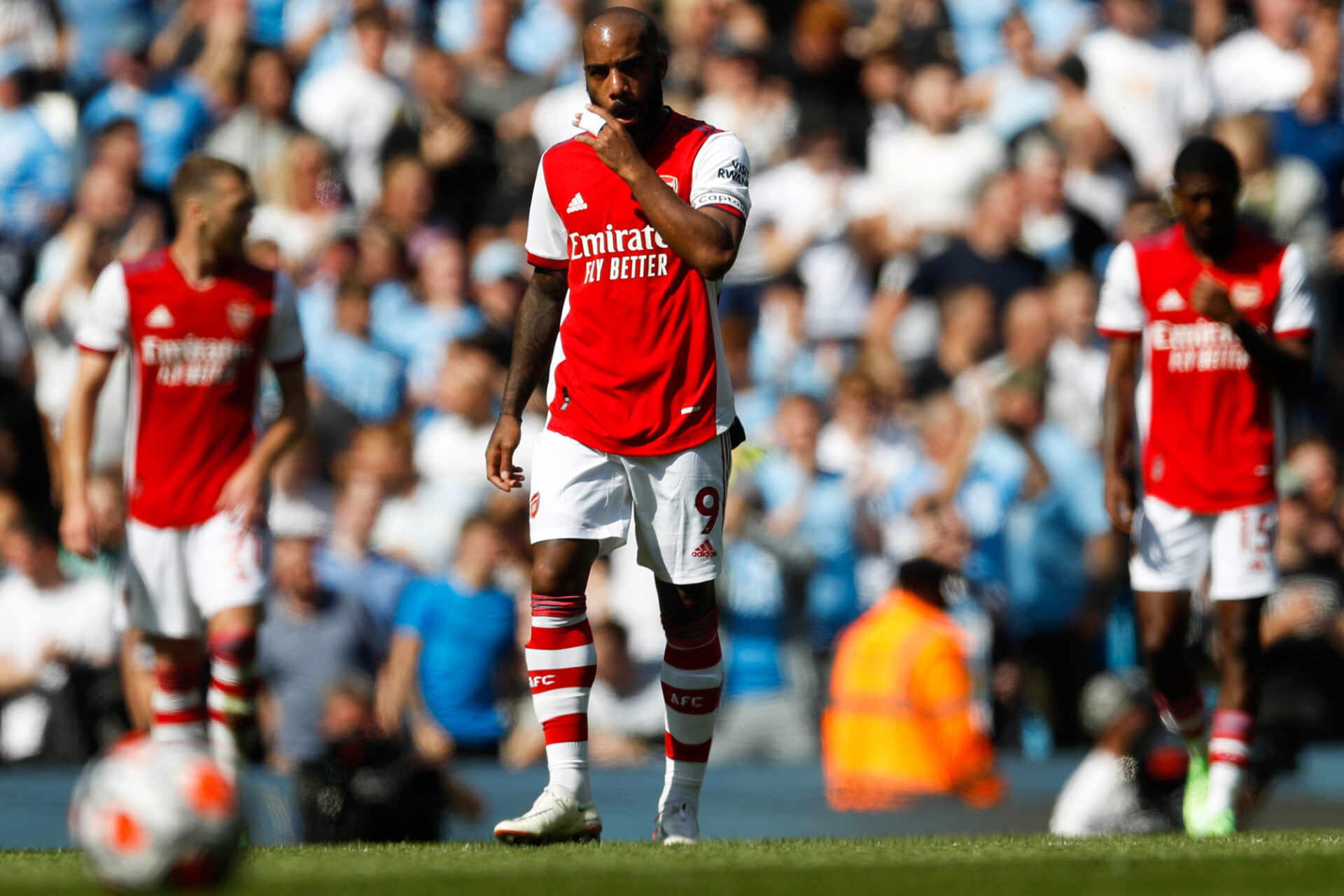 Alexandre Lacazette et Arsenal étaient encore au fond du trou le 28 août, après une défaite terrible contre Manchester City (0-5). Icon Sport