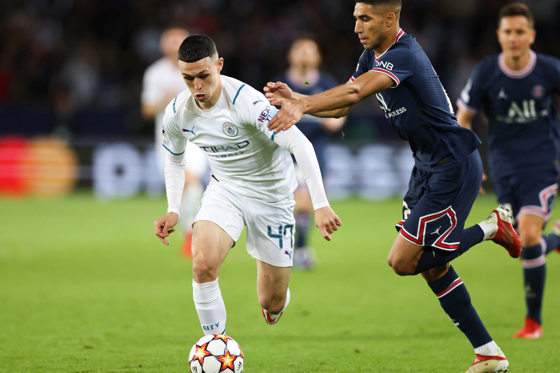 Touché à la jambe, Phil Foden devrait être apte pour la finale du groupe A contre le Paris Saint-Germain, en Ligue des champions. Icon Sport