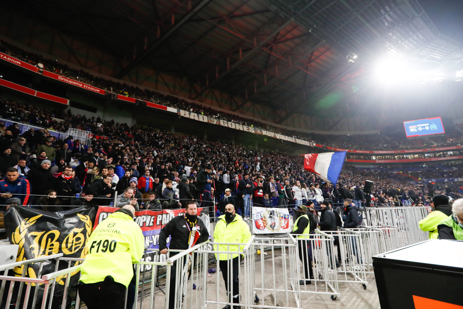 Le Groupama Stadium n'accueillera pas de spectateurs pour la rencontre entre l'Olympique Lyonnais et le Stade de Reims, comptant pour la 16ème journée de Ligue 1. Icon Sport