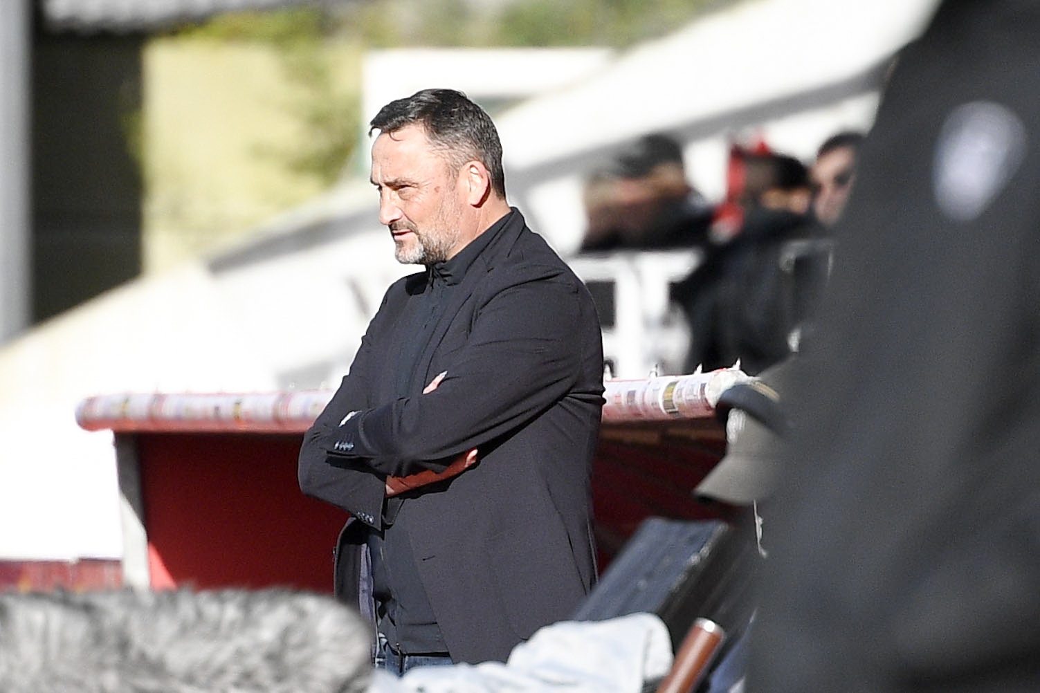Franck Haise, lors de la rencontre de Ligue 1 entre le Stade Brestois et le RC Lens au stade Francis Le Blé. Icon Sport
