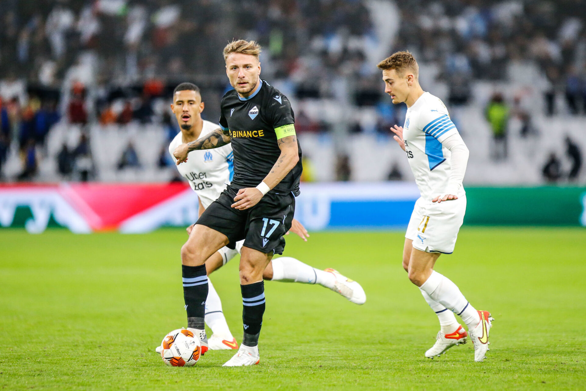 L'OM n'a pu faire mieux qu'un point contre la Lazio de Ciro Immobile. Icon Sport