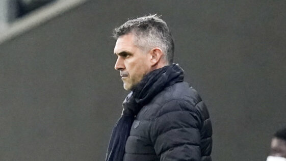 Jocelyn Gourvennec, l'entraîneur de Lille. Icon Sport