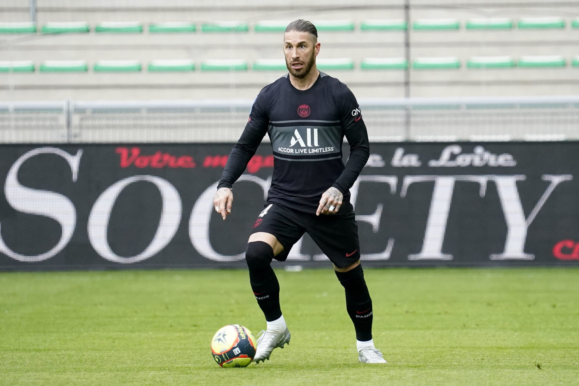 Sergio Ramos lors du match face &agrave; Saint-Etienne (iconsport)