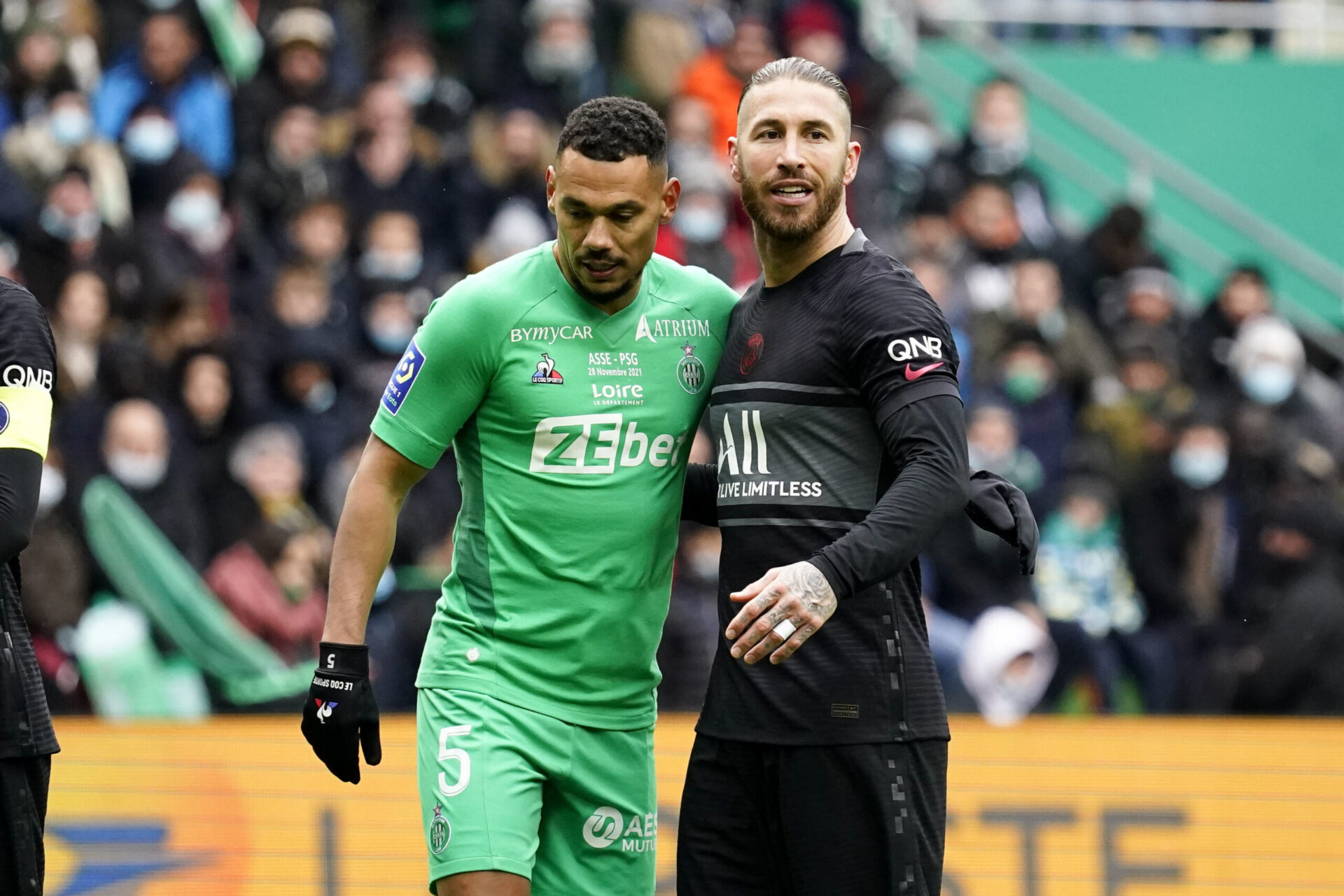 Sergio Ramos a effectué sa première sortie sous le maillot du Paris Saint-Germain (IconSport) Sergio Ramos a effectué sa première sortie sous le maillot du Paris Saint-Germain (IconSport)