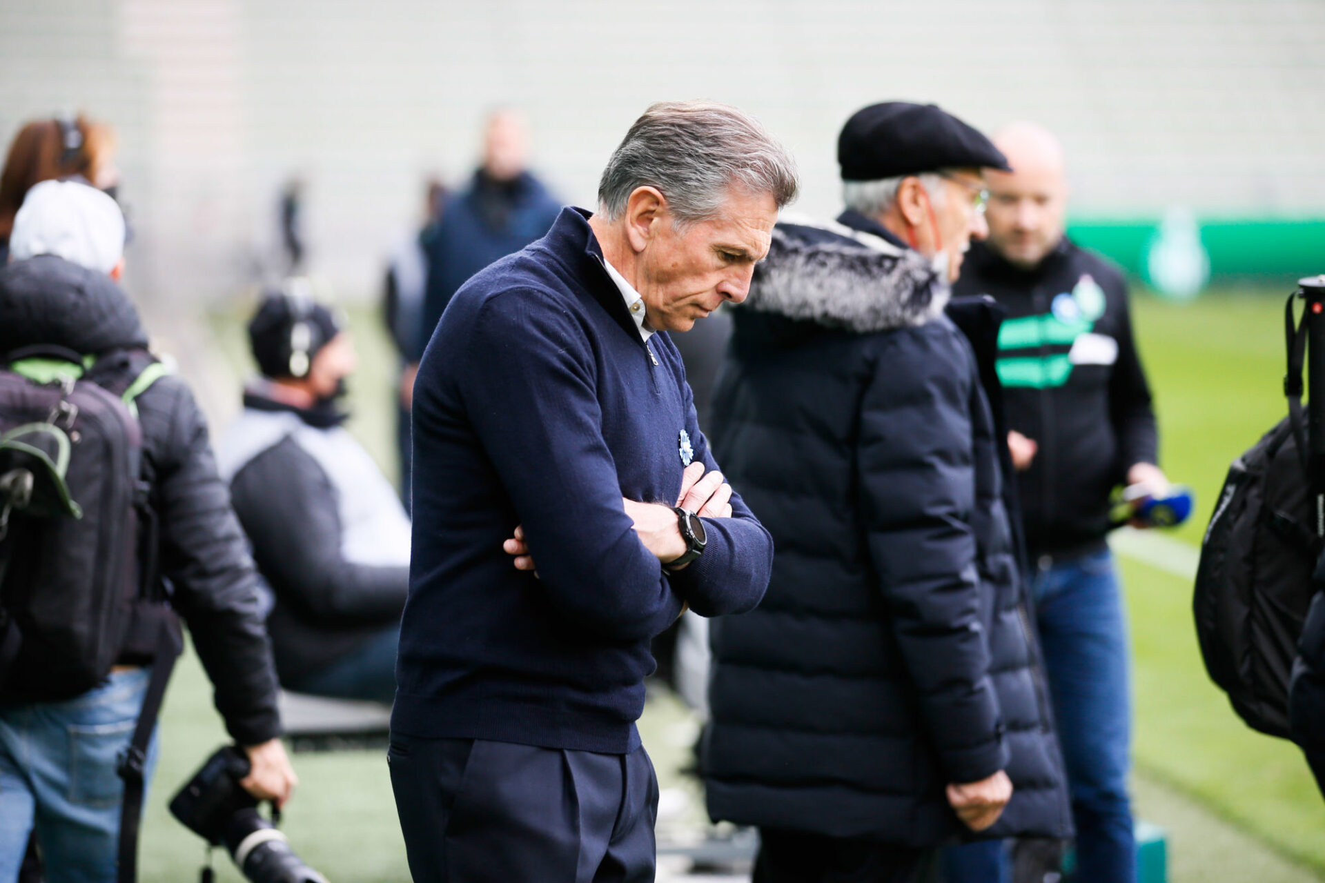 Claude Puel en danger avec l'AS Saint-Etienne (Photo by Emmanuel Foudrot/Icon Sport)