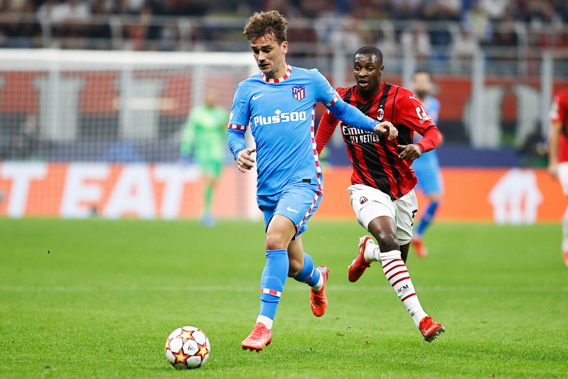 Antoine Griezmann avait retrouvé le chemin des filets avec l'Atlético de Madrid en Ligue des champions, contre l'AC Milan. Icon Sport