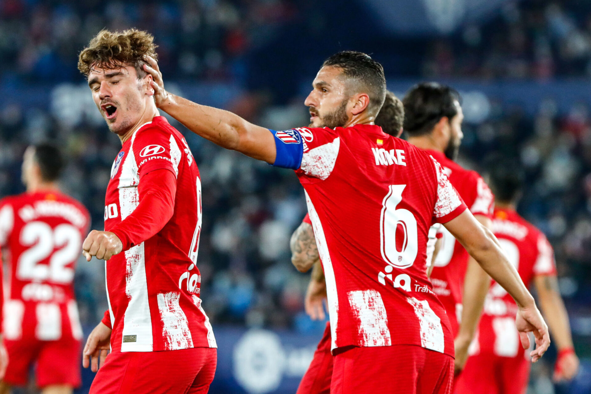 Antoine Griezmann reste sur quatre matchs avec au moins un but ou une passe décisive avec l'Atlético. Icon Sport
