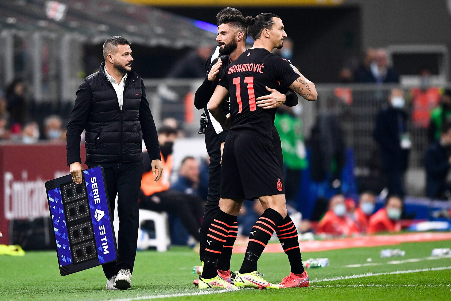Olivier Giroud et Zlatan Ibrahimovic avec l'AC Milan (iconsport)