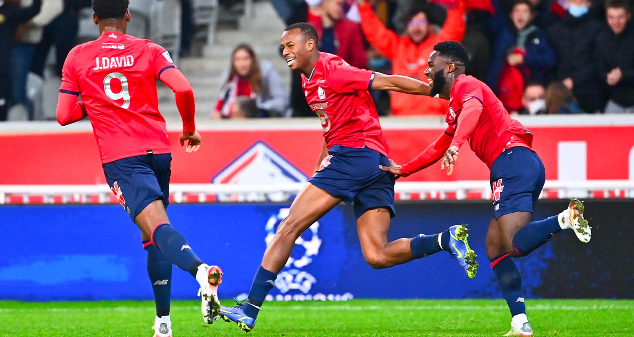 Tiago Djaló a ouvert le score pour Lille face à Angers (iconsport)