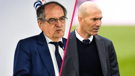 Noël Le Graët a de nouveau évoqué la perspective de voir Zinedine Zidane devenir sélectionneur de l'équipe de France (iconsport)