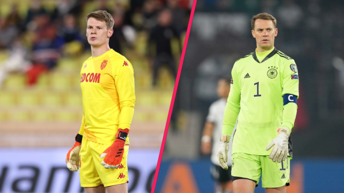 Alexander Nübel (à gauche) doit théoriquement retourner au Bayern en 2023. Pour prendre la succession de Manuel Neuer (à gauche) ? Icon Sport