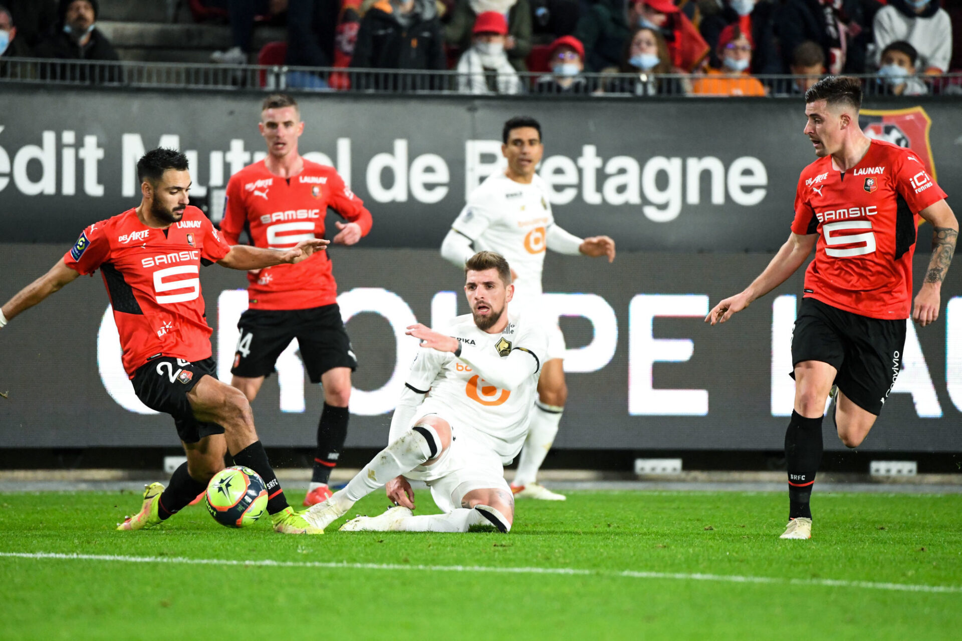 Rennes et Ga&euml;tan Laborde sont tomb&eacute;s contre un LOSC taille patron. Icon Sport