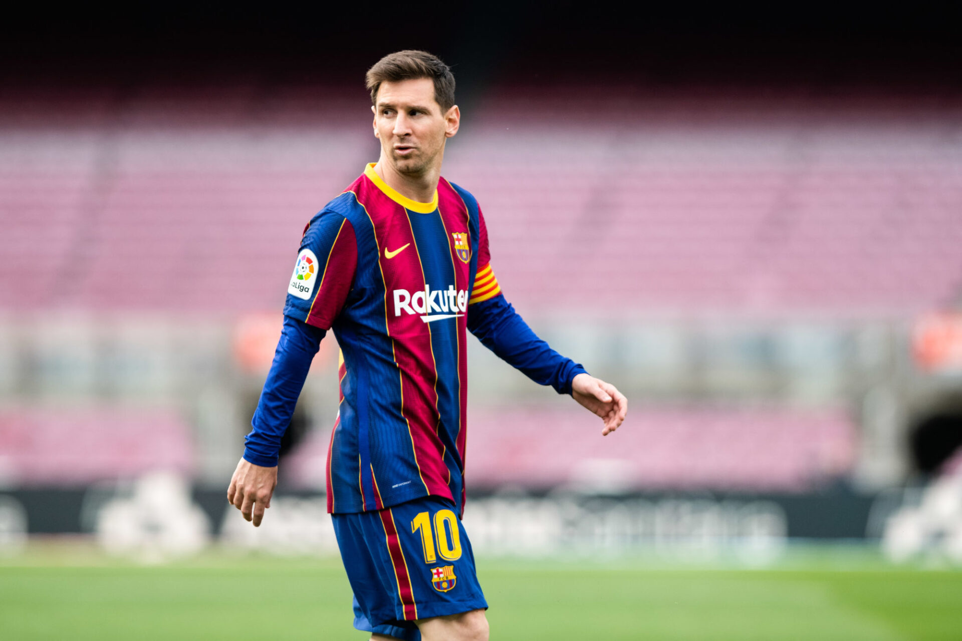 Lionel Messi ne porte plus le maillot du Bar&ccedil;a, et certains ont toujours du mal &agrave; s'y faire... Icon Sport