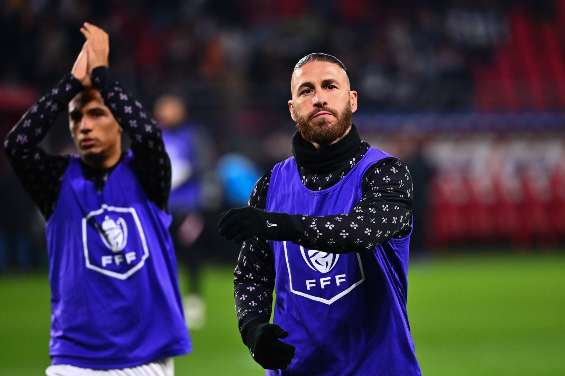 Sergio Ramos &eacute;tait titulaire pour la deuxi&egrave;me fois avec le PSG lors de ce 32e de finale de la Coupe de France (iconsport)
