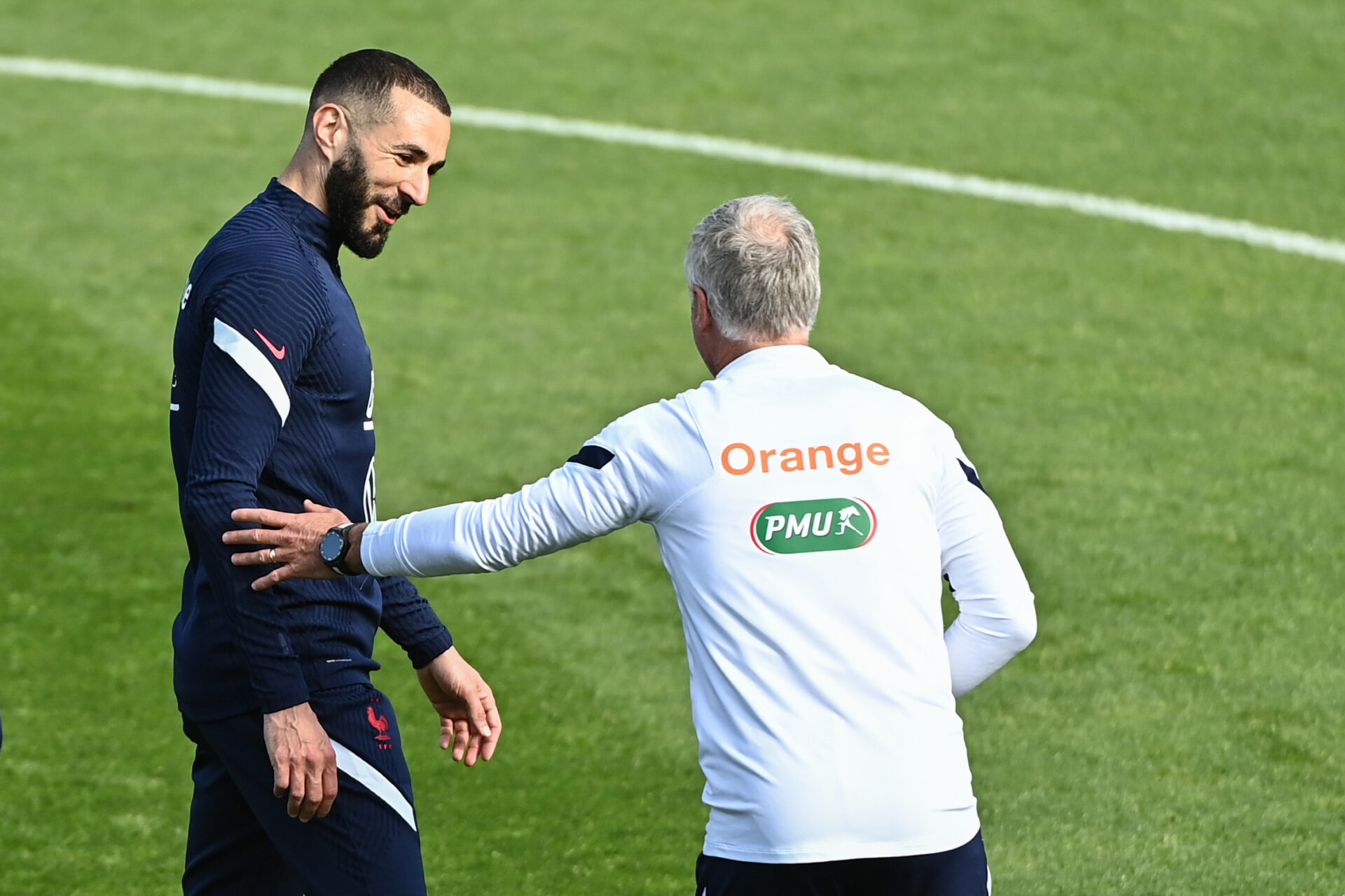 Didier Deschamps a pu &eacute;changer avec Karim Benzema (iconsport)