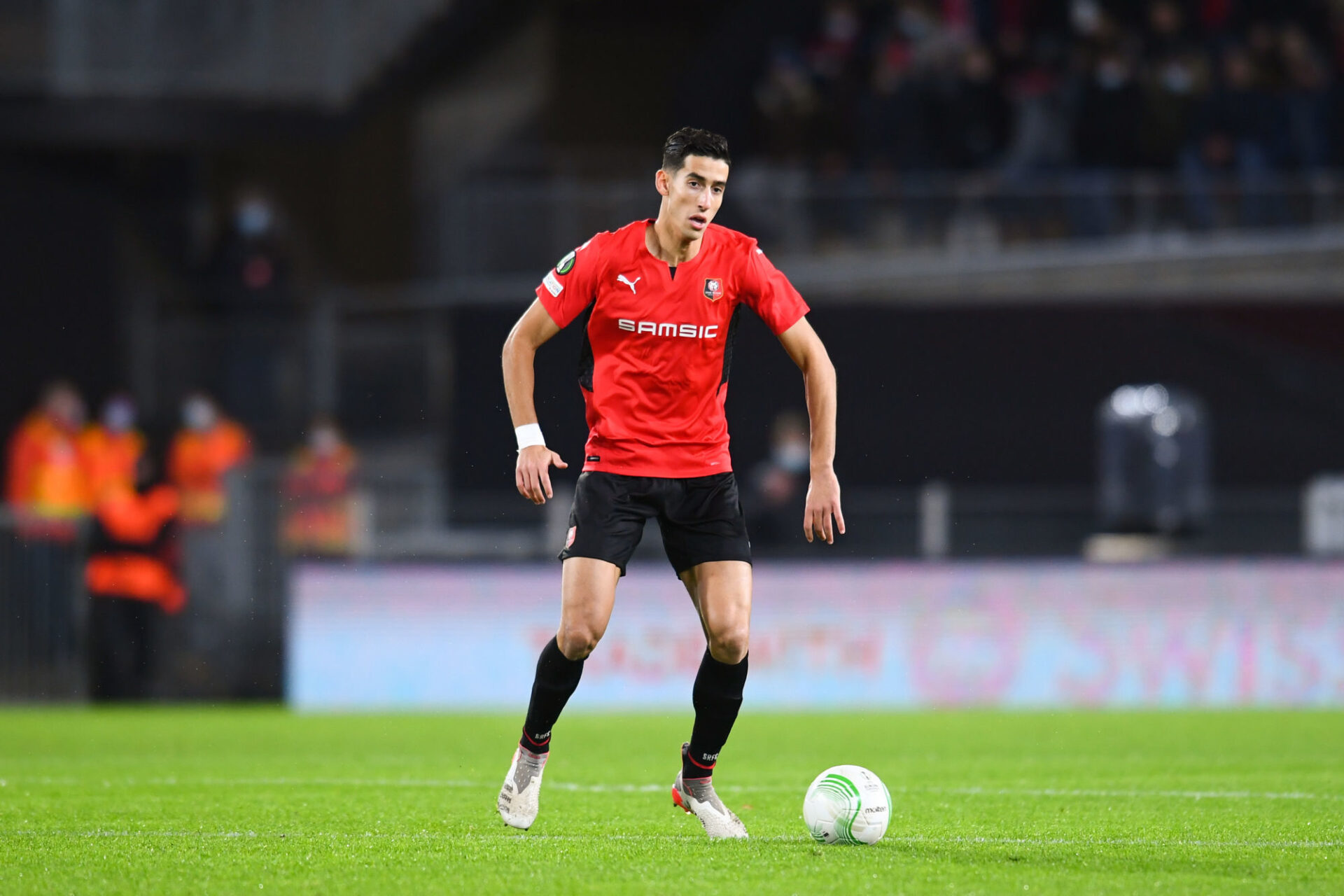 Nayef Aguerd, le d&eacute;fenseur central de Rennes, tentera de porter le Maroc lors de la CAN 2022. Icon Sport
