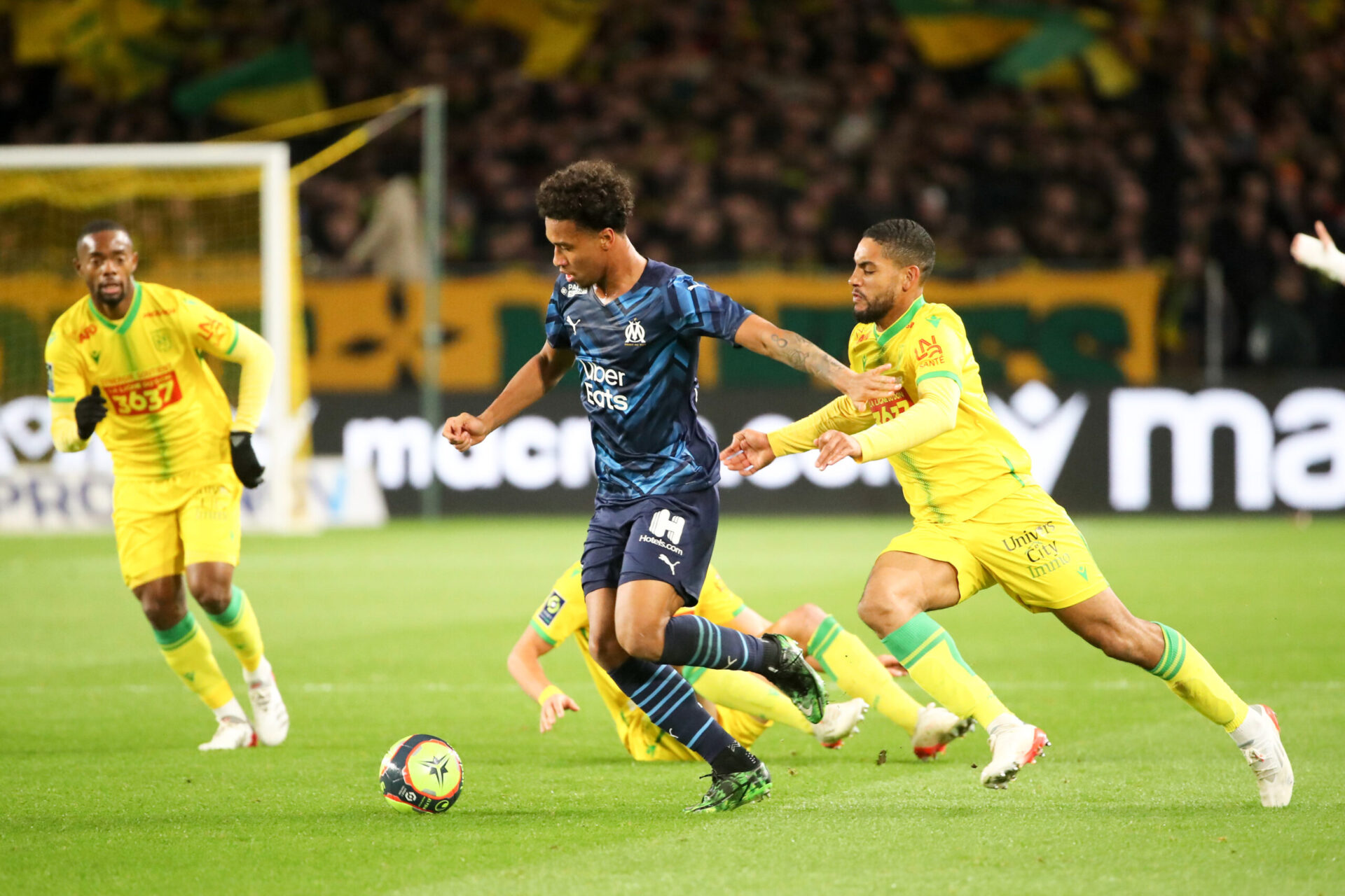Contre Nantes, Boubacar Kamara a fait son retour dans le onze de l'Olympique de Marseille. Icon Sport