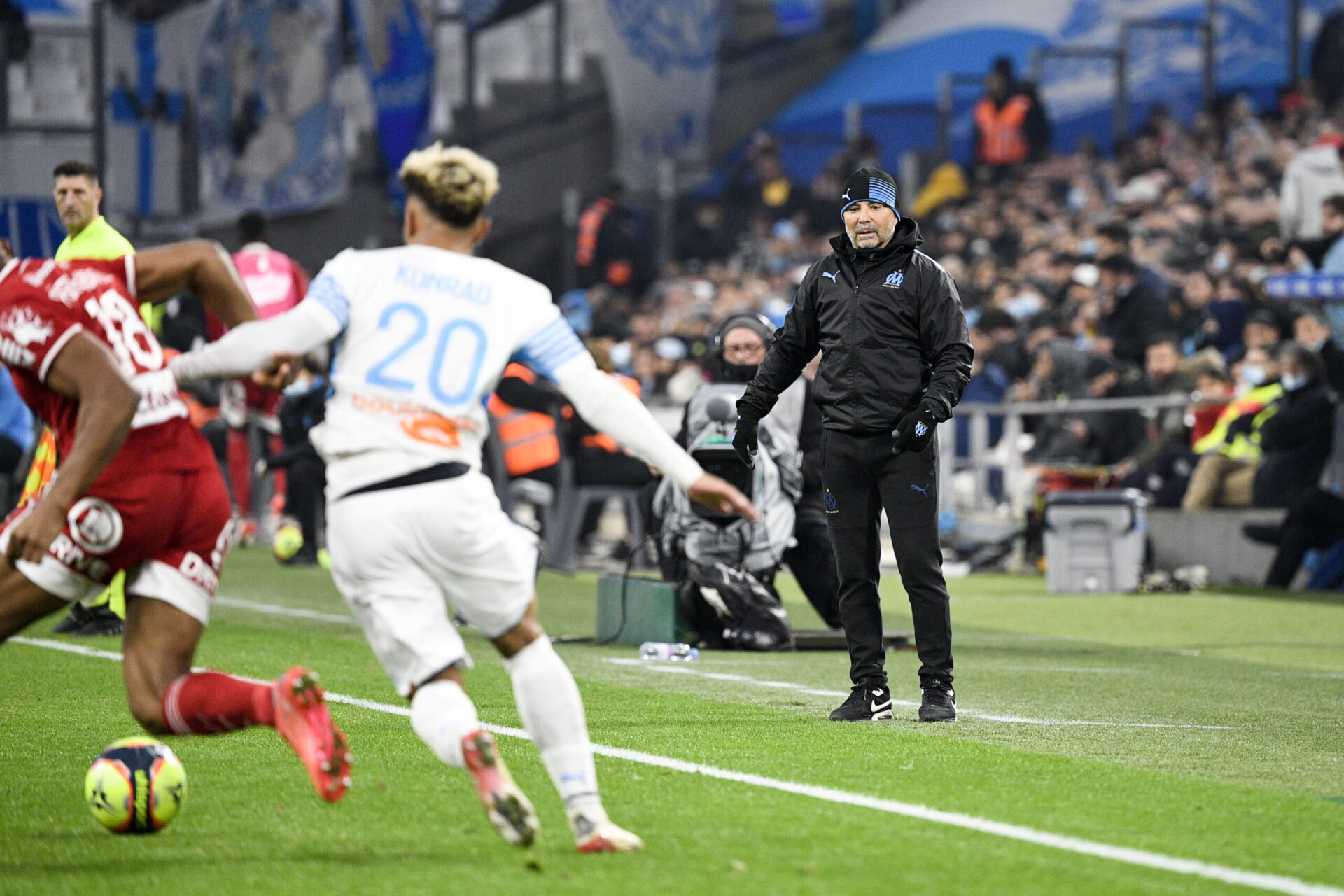 Sampaoli lors du dernier match d'Europa League contre le Lokomotiv Moscou. (Icon Sport)