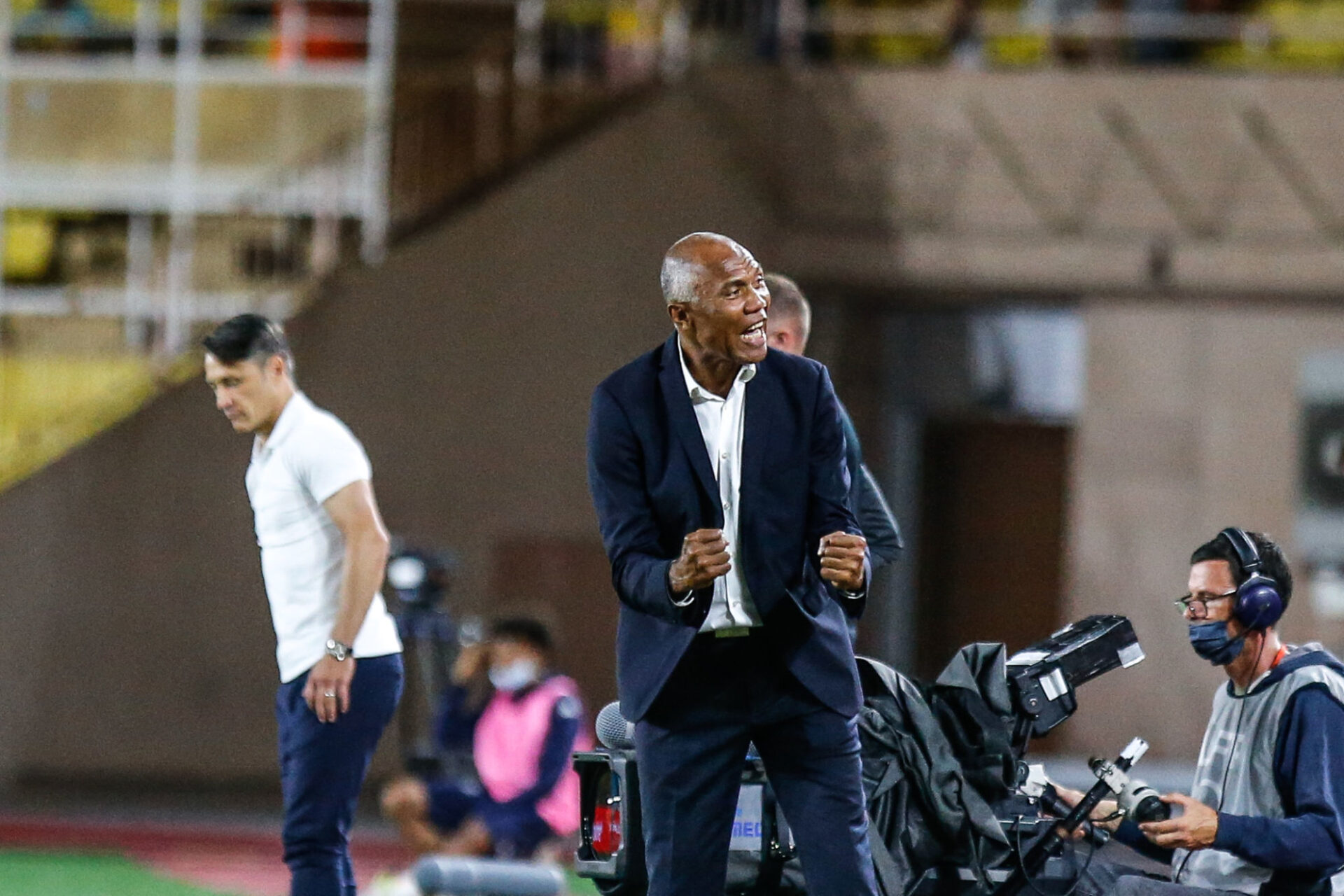 Antoine Kombouar&eacute;, l'entra&icirc;neur du FC Nantes, esp&egrave;re faire vibrer les supporters de La Beaujoire, une fois de plus. (Icon Sport)