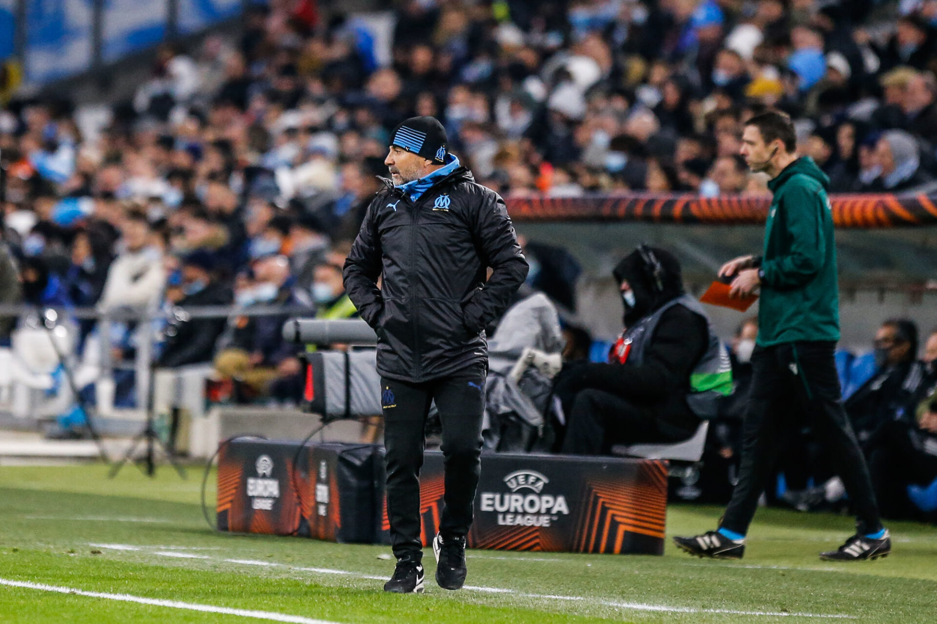 Sampaoli lors du dernier match d'Europa League contre le Lokomotiv Moscou. (Icon Sport)
