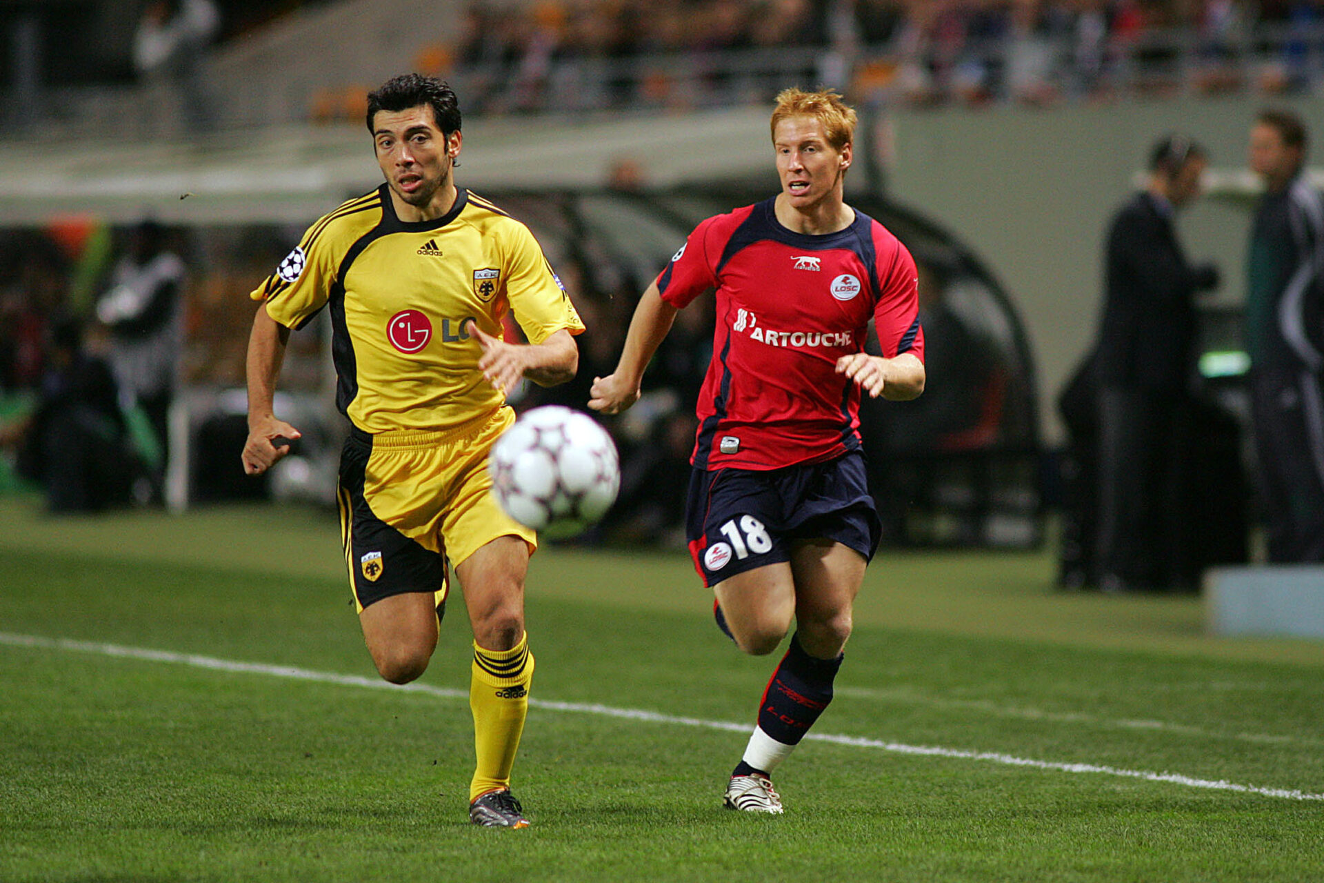 Mathieu Robail, auteur d'un but contre l'AEK Ath&egrave;nes (C1) / Icon Sport