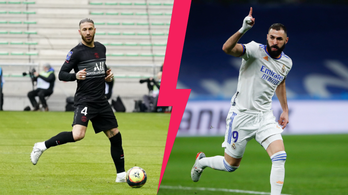 Sergio Ramos et le PSG vont s'entrechoquer avec le Real Madrid de Karim Benzema. Icon Sport