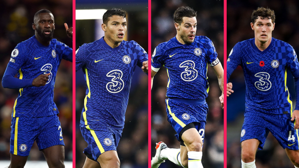 Antonio R&uuml;diger, Thiago Silva, C&eacute;sar Azpilicueta et Andreas Christensen n'ont toujours pas prolong&eacute; &agrave; Chelsea... Icon Sport