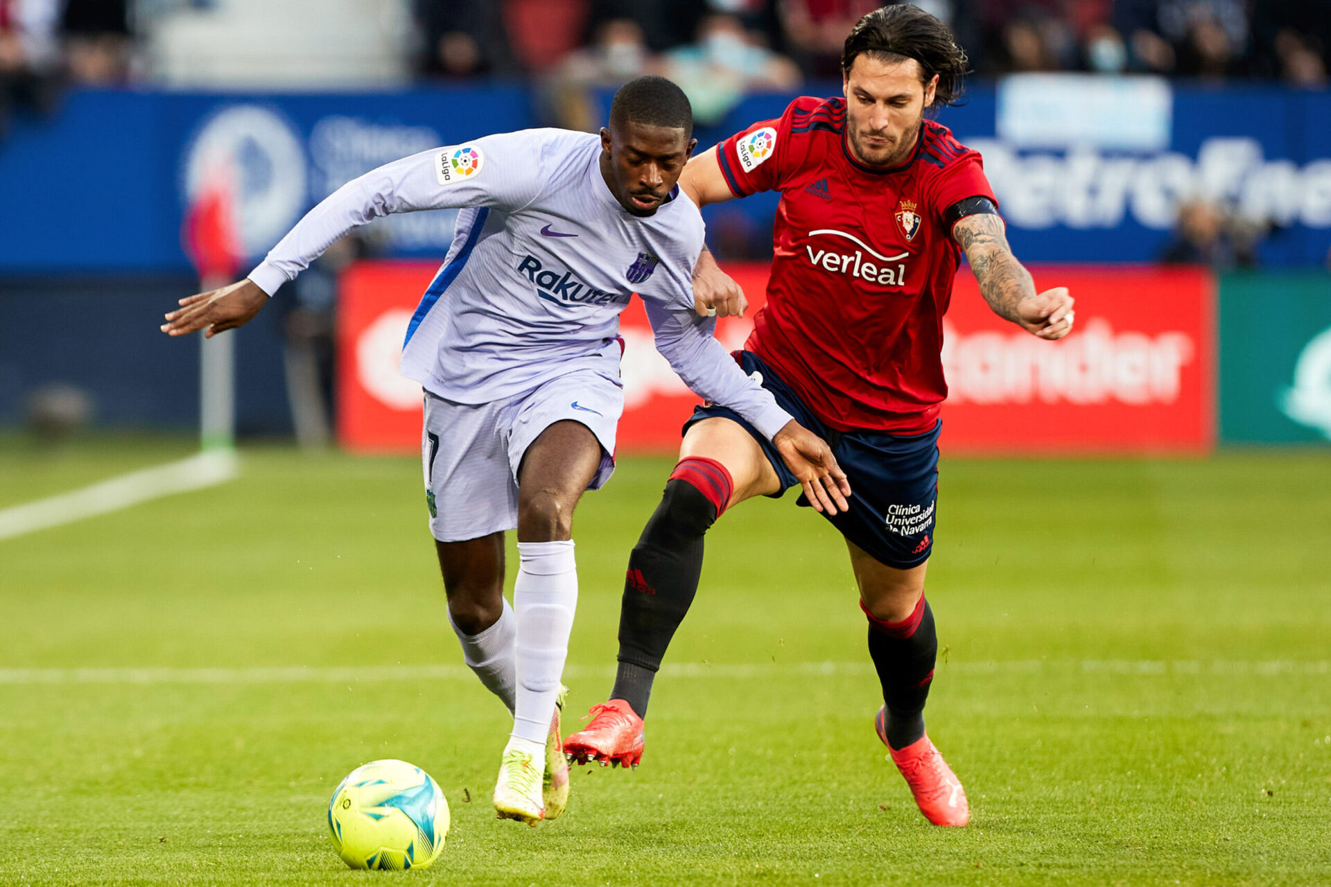 Ousmane Demb&eacute;l&eacute; va enfin retrouver les terrains de Liga avec le Bar&ccedil;a. Icon Sport