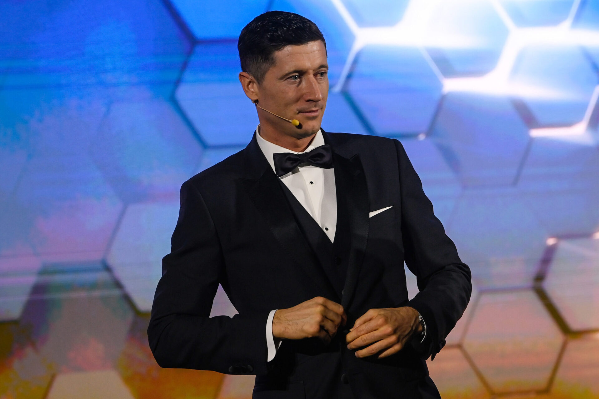 Robert Lewandowski a &eacute;t&eacute; &eacute;lu meilleur joueur The Best de l'ann&eacute;e 2021 (iconsport)