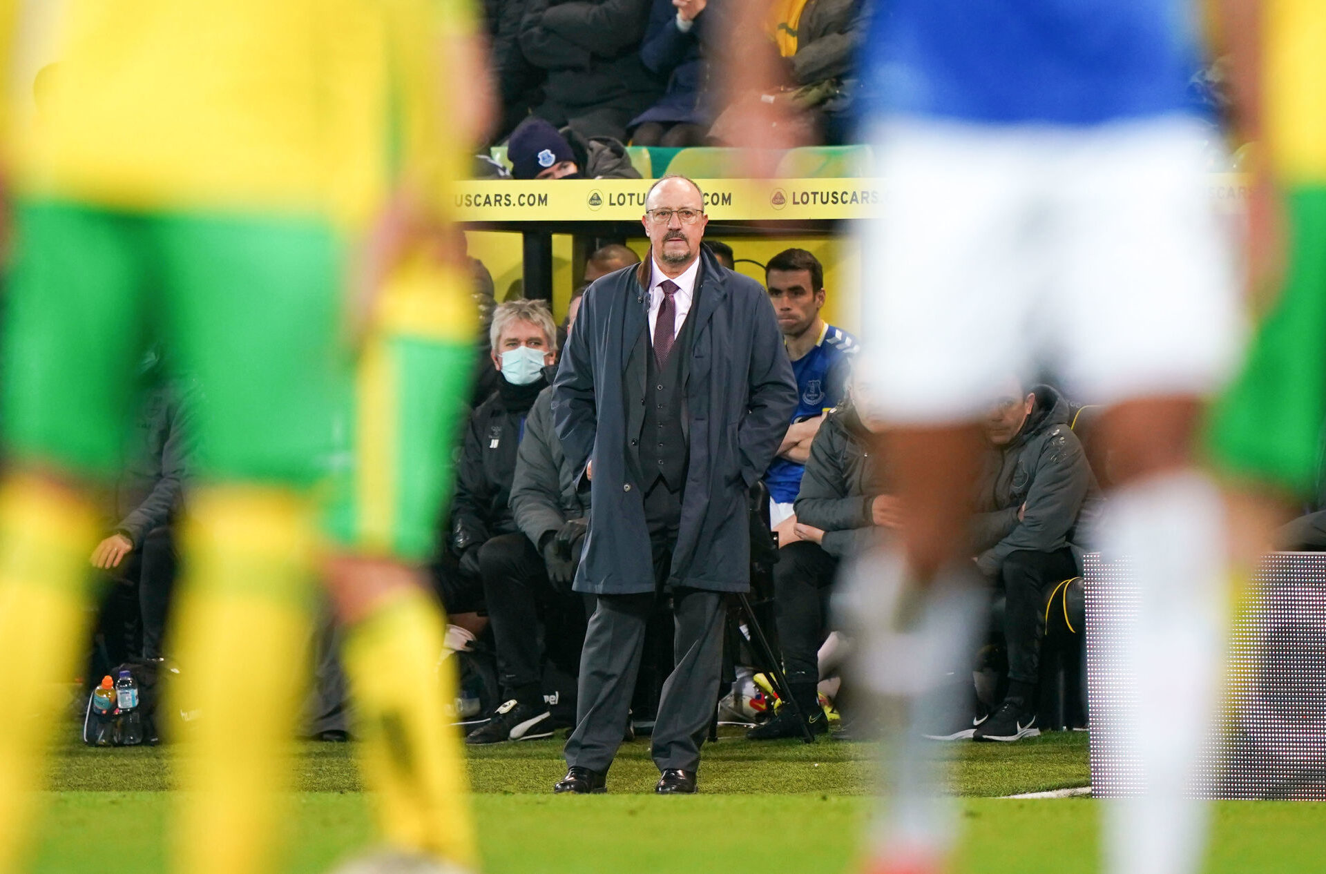 Rafael Benitez a v&eacute;cu son dernier match sur le banc d'Everton contre Norwich. Icon Sport
