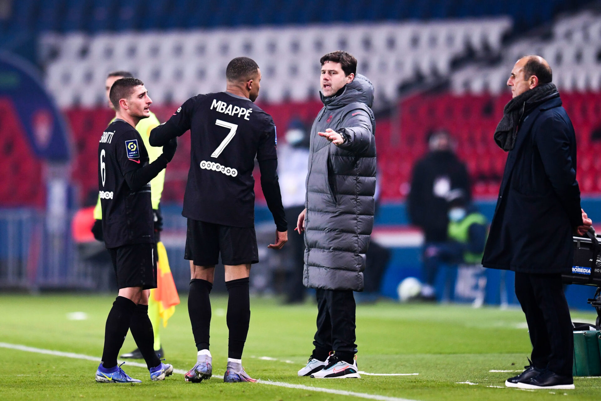 Pochettino n'a pas pu compter sur Mbapp&eacute; &agrave; l'entra&icirc;nement du PSG depuis la victoire contre Brest (iconsport)