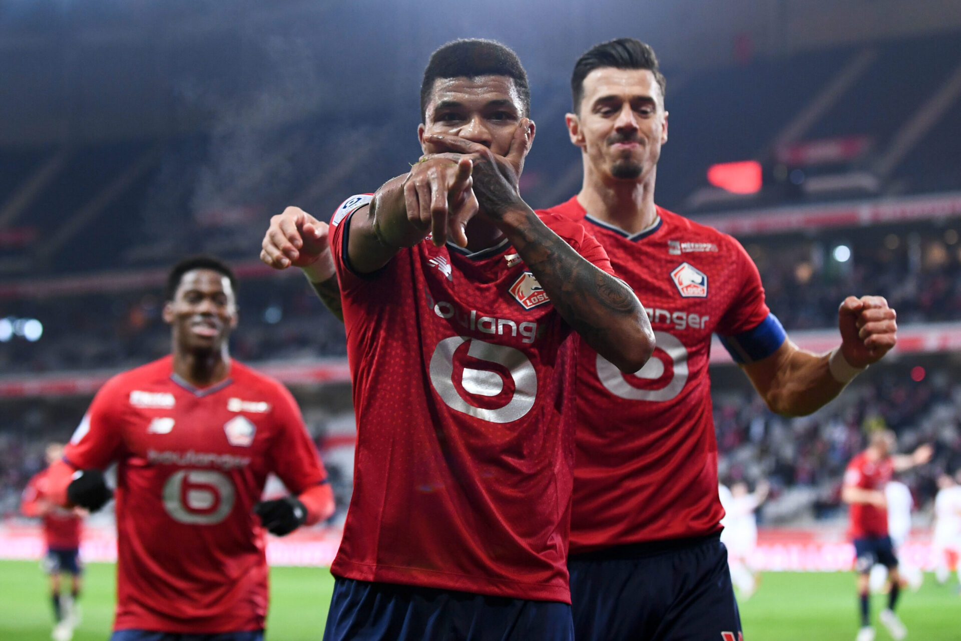 Reinildo, auteur du troisi&egrave;me but du LOSC face &agrave; Lorient. Icon Sport