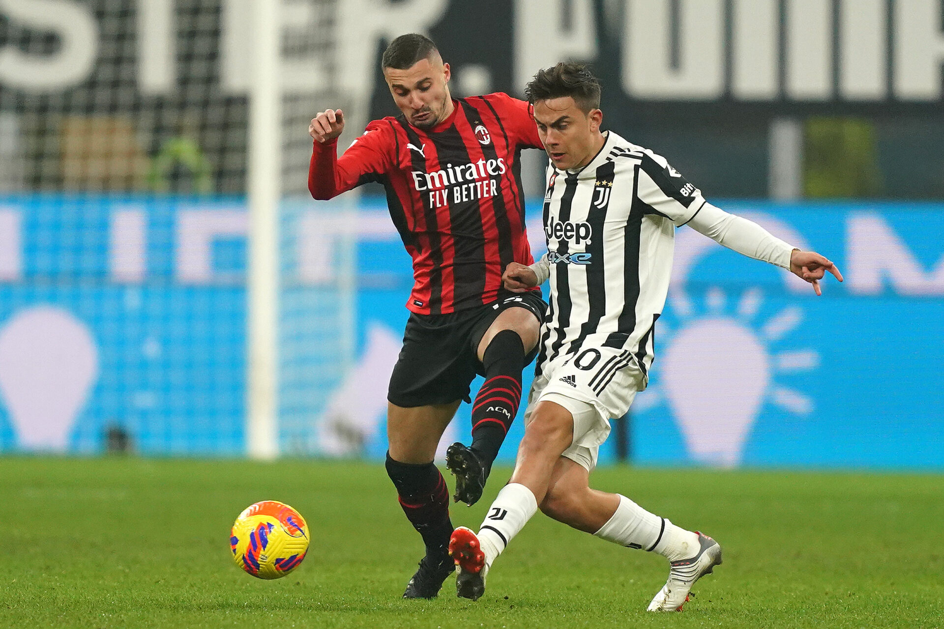 Paulo Dybala, lors de la victoire de la Juventus contre l'AC Milan, en Serie A. Icon Sport