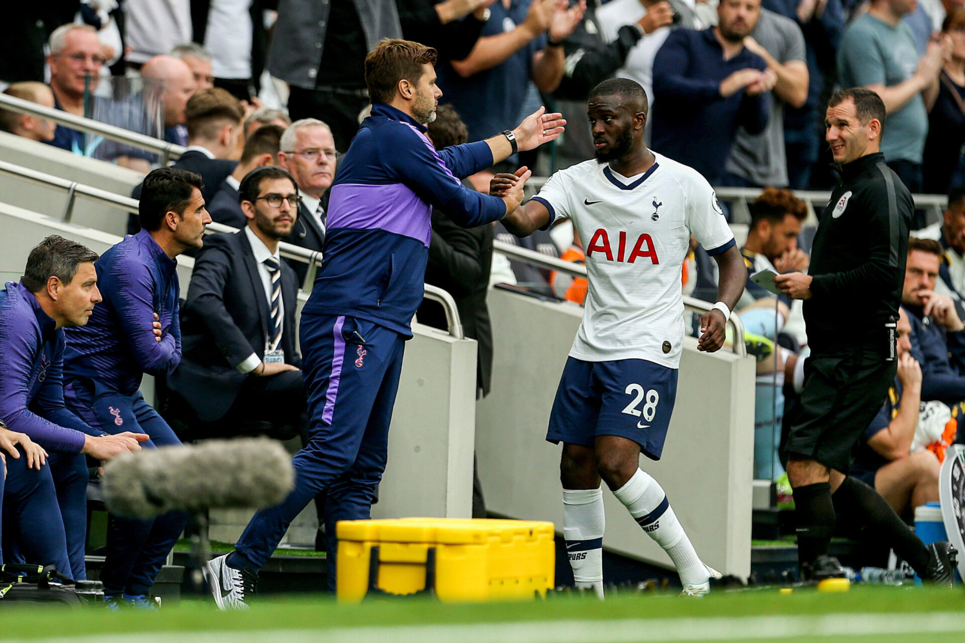 Mauricio Pochettino a eu sous ses ordres Tanguy Ndomb&eacute;l&eacute; &agrave; Tottenham (iconsport)
