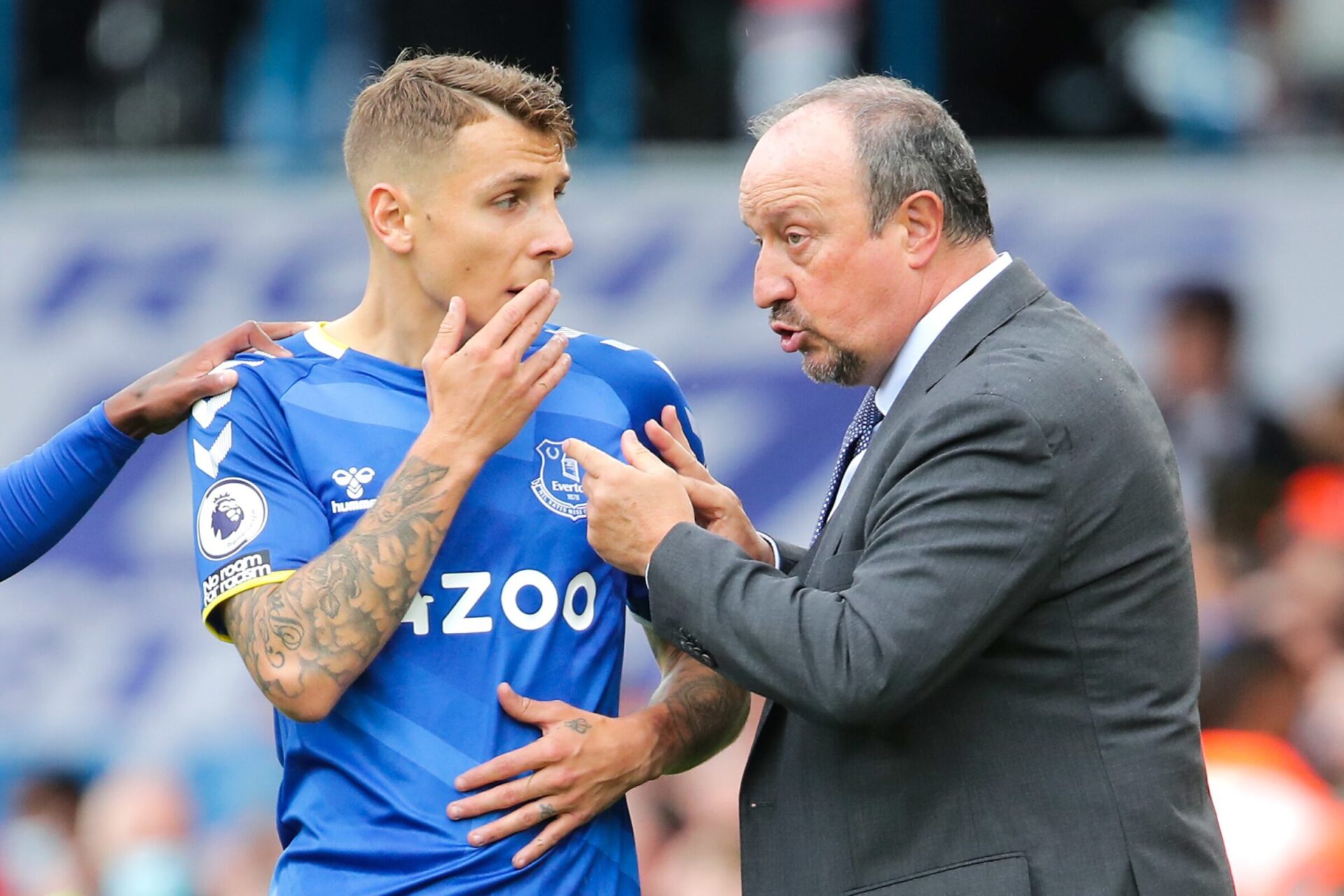 Depuis un mois et demi, Digne avait &eacute;t&eacute; mis au placard par Benitez &agrave; Everton (iconsport)