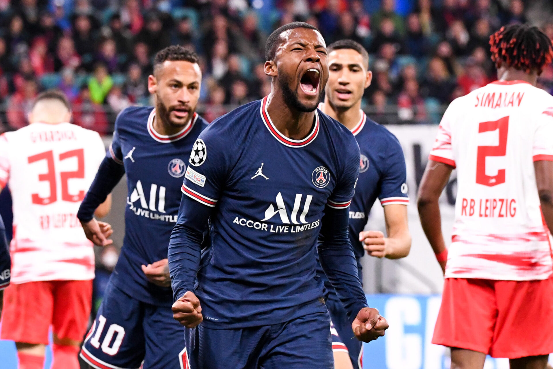Wijnaldum, lors de la rencontre de Ligue 1 contre Brest le 15 janvier dernier. Icon Sport