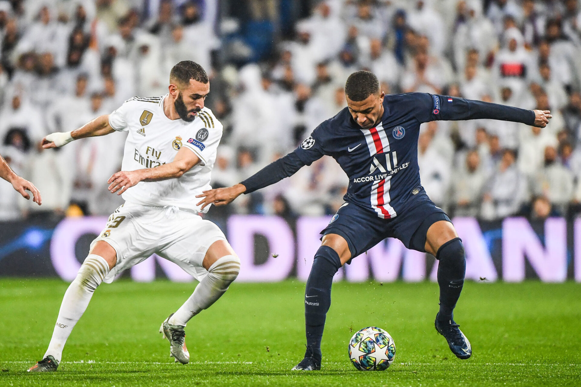 Benzema estime que ce sera "sp&eacute;cial" d'affronter Mbapp&eacute; en huiti&egrave;me de finale de Ligue des champions (iconsport)