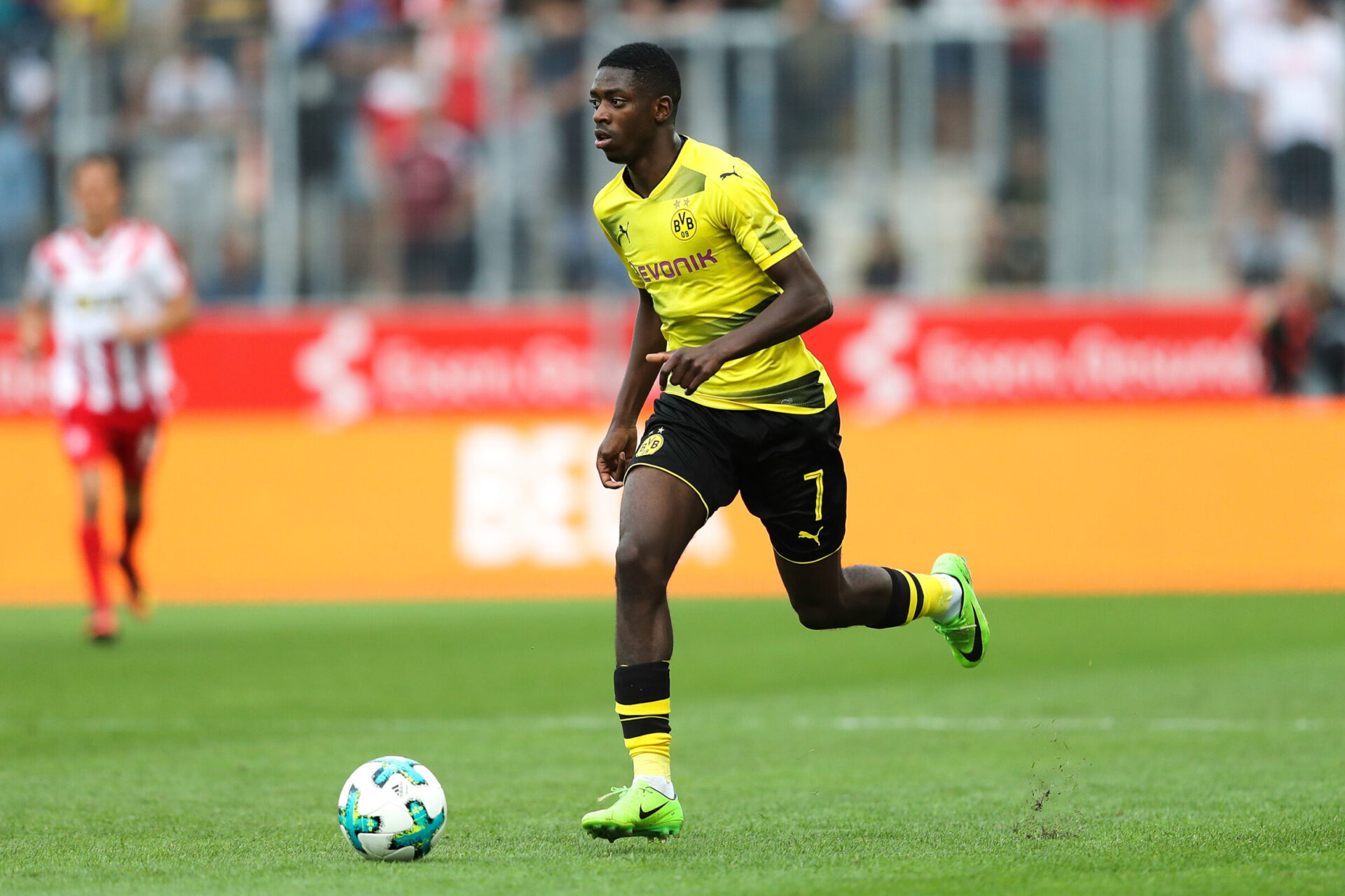 Après des débuts prometteurs à Rennes, Dembélé avait émerveillé sous les couleurs du Borussia Dortmund. Icon Sport Après des débuts prometteurs à Rennes, Dembélé avait émerveillé sous les couleurs du Borussia Dortmund. Icon Sport