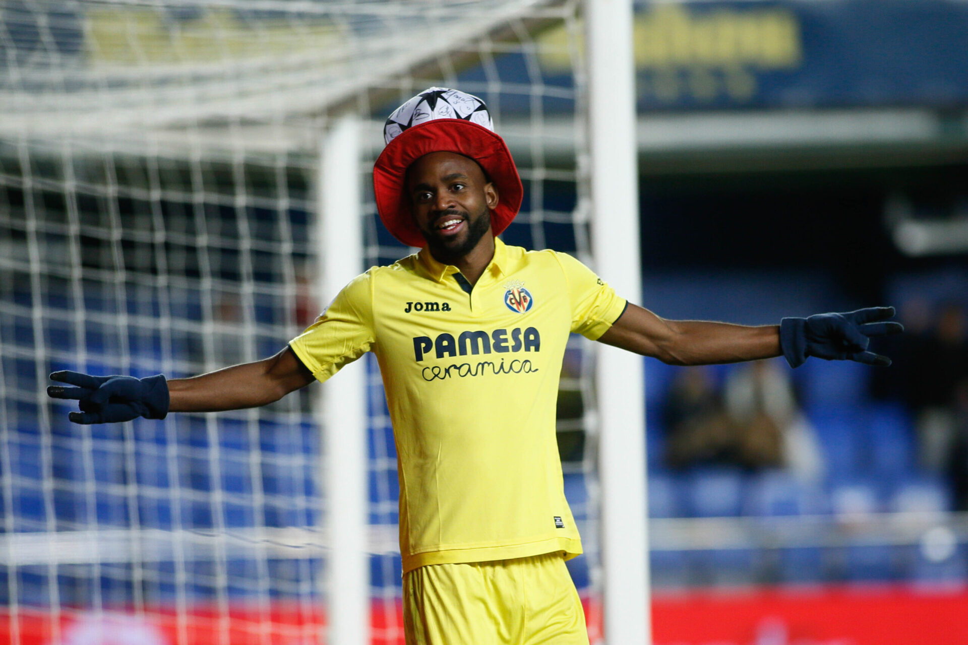 C&eacute;dric Bakambu, sous les couleurs de la R&eacute;publique D&eacute;mocratique du Congo lors de la CAN, en 2019. Icon Sport