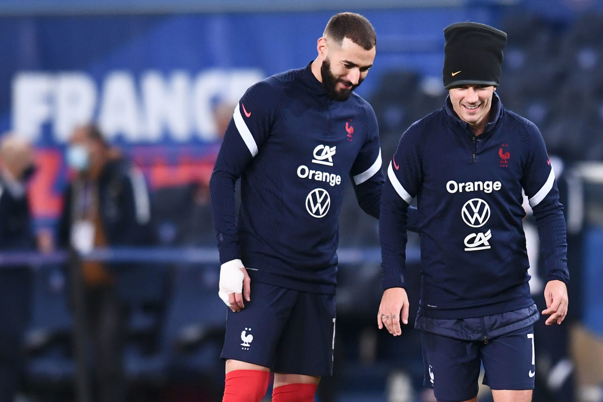 Karim Benzema est comme un coq en pâte en équipe de France. Icon Sport Karim Benzema est comme un coq en pâte en équipe de France. Icon Sport