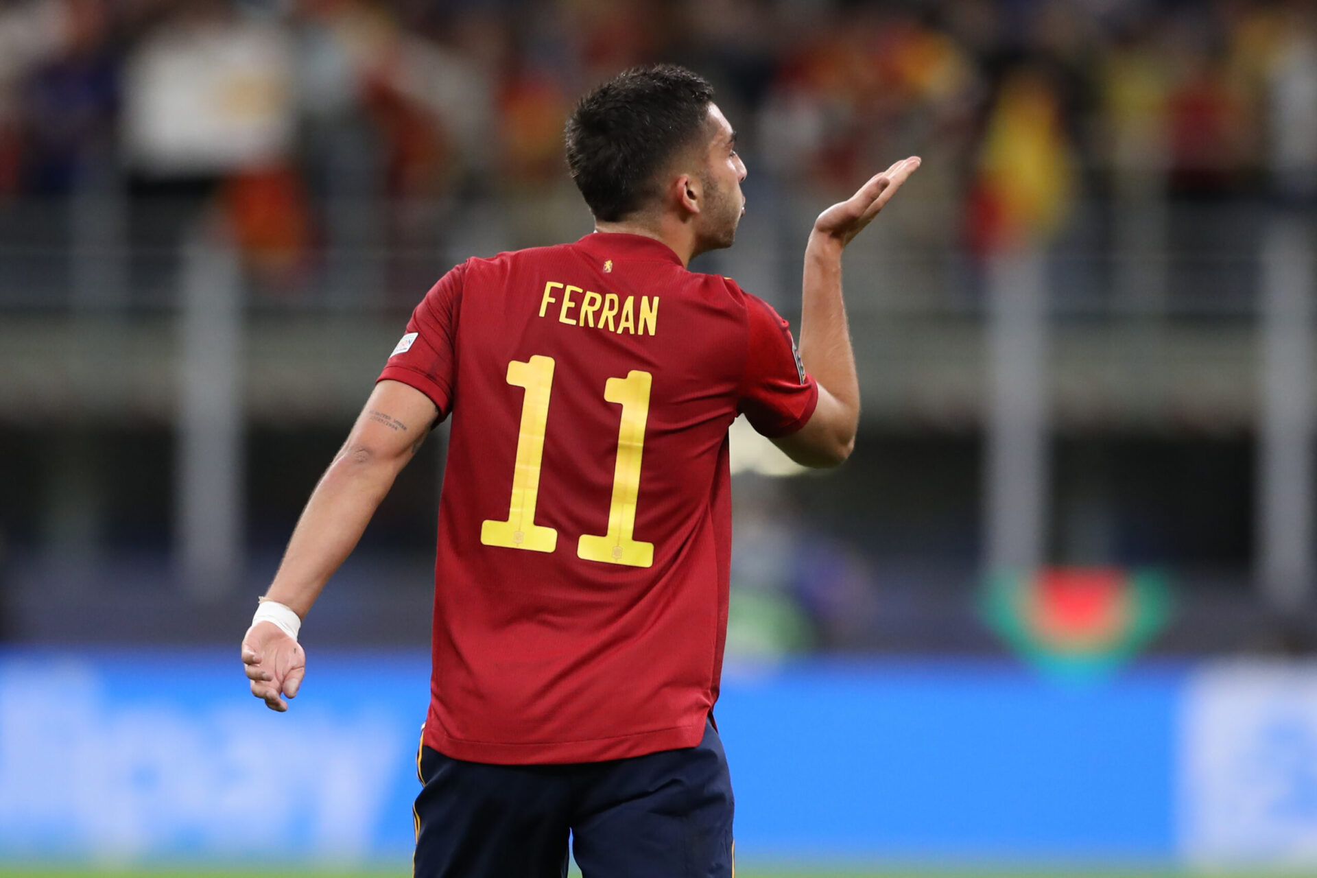 Ferran Torres, nouveau joueur du FC Barcelone, a été présenté ce lundi 3 janvier 2022 (IconSport) Ferran Torres, nouveau joueur du FC Barcelone, a été présenté ce lundi 3 janvier 2022 (IconSport)