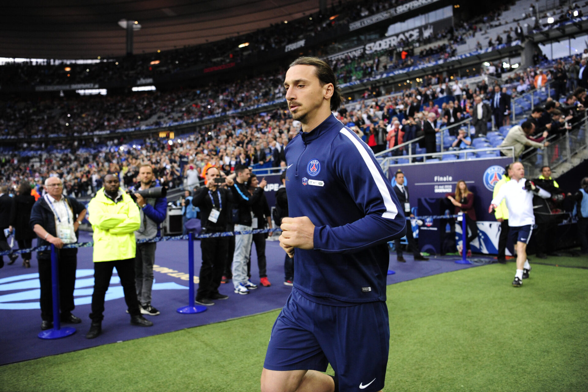 Zlatan Ibrahimovic, sous le maillot du Paris Saint-Germain lors de la finale de la Coupe de France, en 2016. Icon Sport