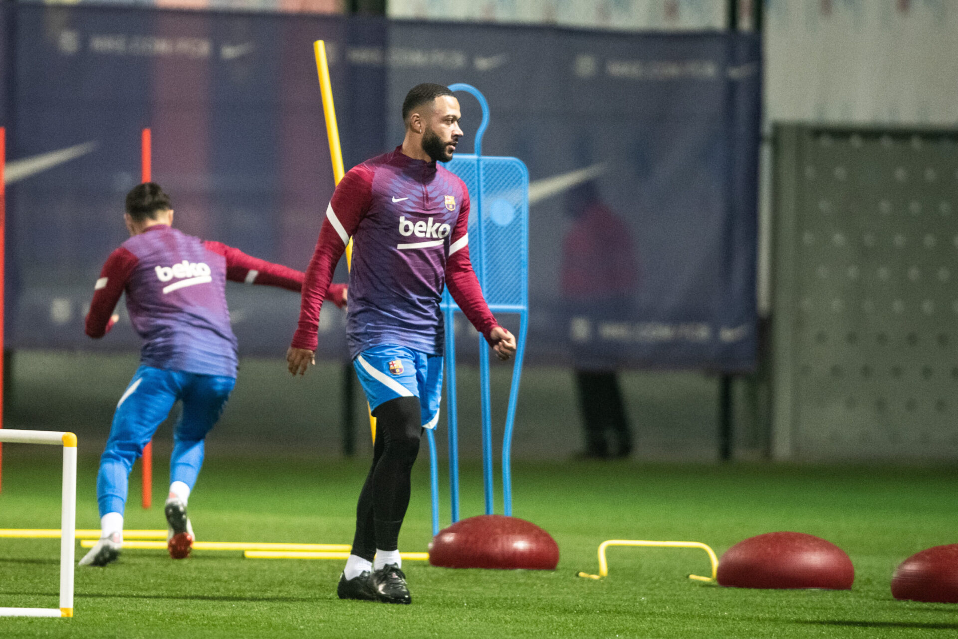 Memphis Depay vit peut-&ecirc;tre ses derniers mois au Bar&ccedil;a. Icon Sport