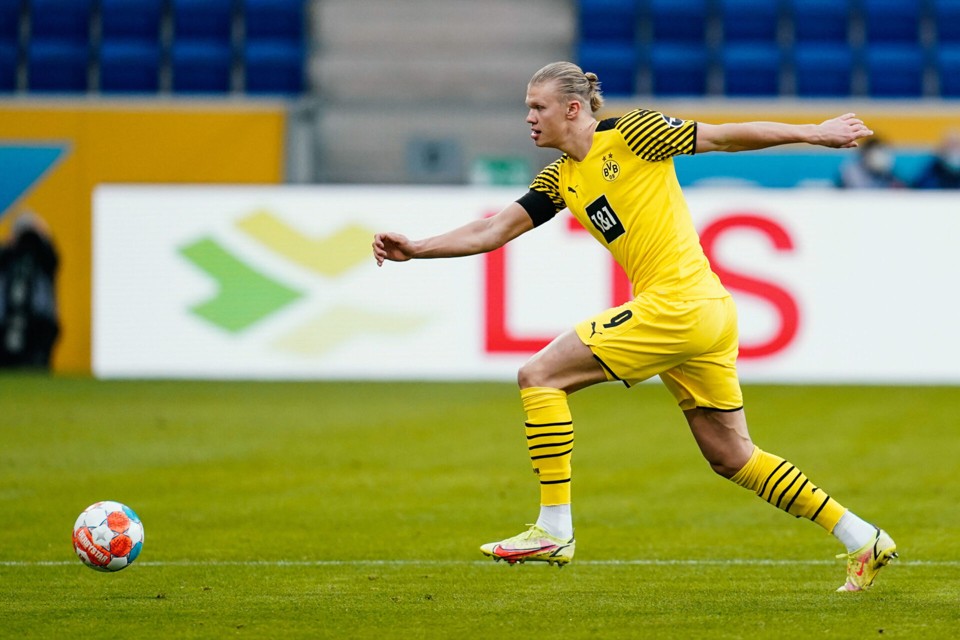 Erling Haaland sous le maillot du Borussia Dortmund (IconSport)