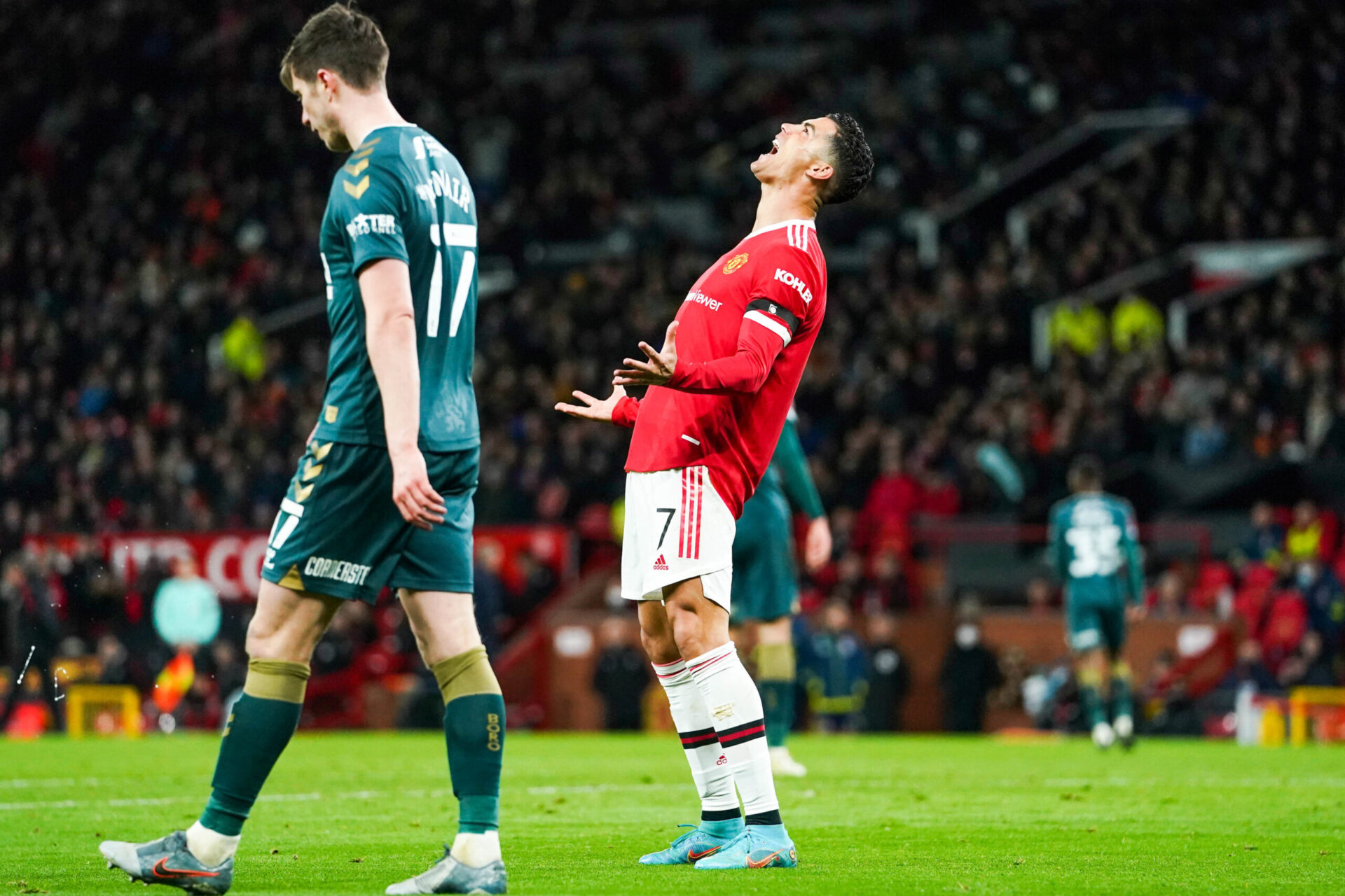 La relation entre Ralf Rangnick et Cristiano Ronaldo n'est pas optimale, selon la presse britannique. Icon Sport