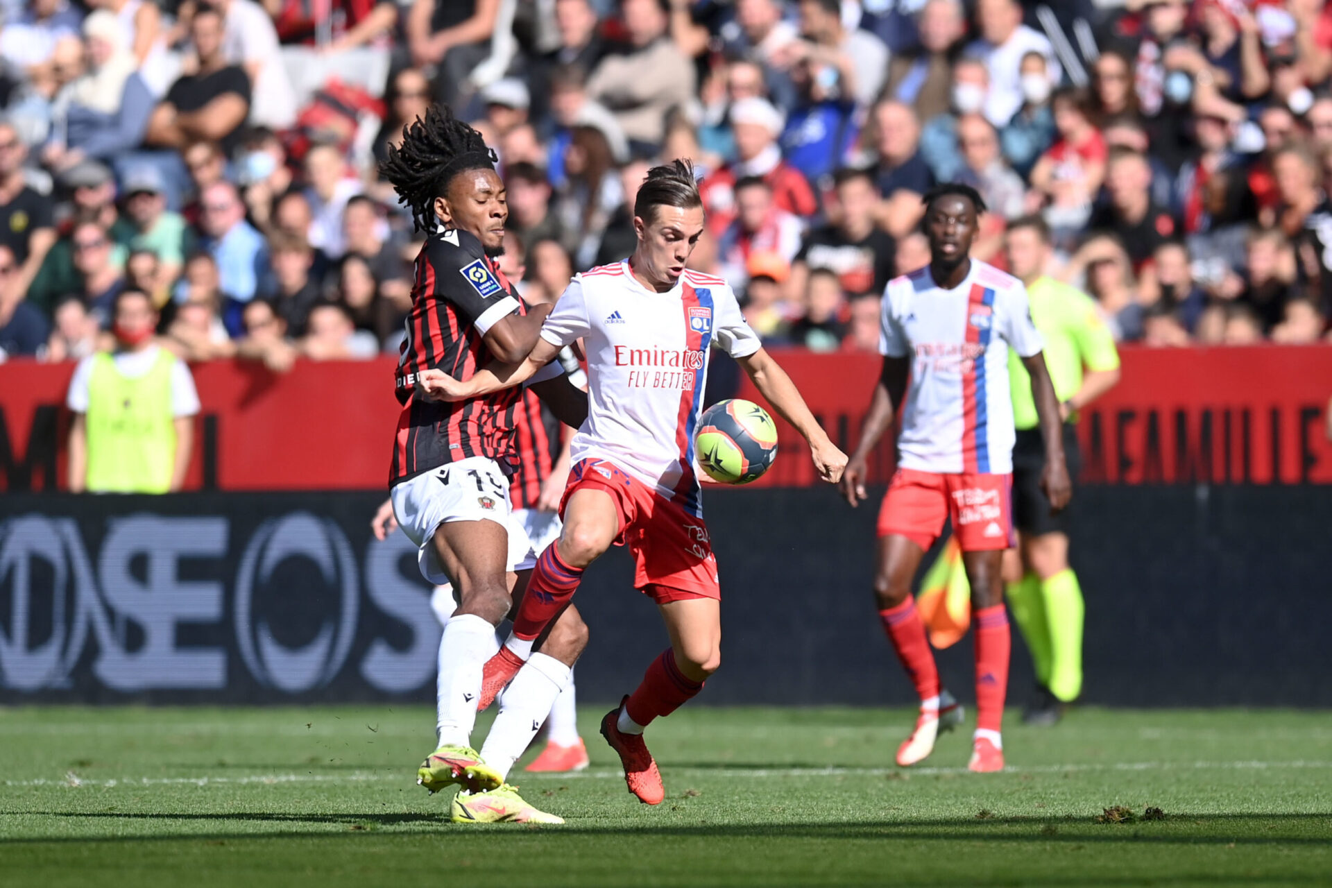 Lors du match aller, l'OL s'était incliné après avoir mené au score 2-0 sur la pelouse de Nice. Icon Sport Lors du match aller, l'OL s'était incliné après avoir mené au score 2-0 sur la pelouse de Nice. Icon Sport